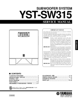 Yamaha YSTSW-315-Service-Manual